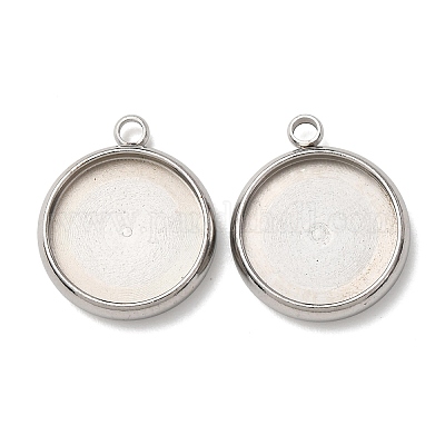 Подвеска-кабошон из не тускнеющей нержавеющей стали 304 X-STAS-K202-03E-P-1