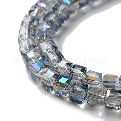 Гальванические стеклянные бусины&nbsp;X-EGLA-R064-4mm-05-1