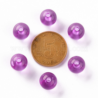 Прозрачные акриловые бусины MACR-S370-A10mm-740-1