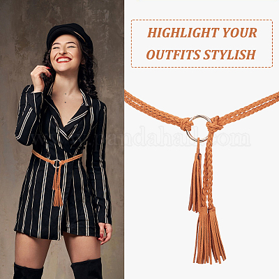 4 шт. 4-цветные цепочные ремни из микрофибры AJEW-GF0006-58-1