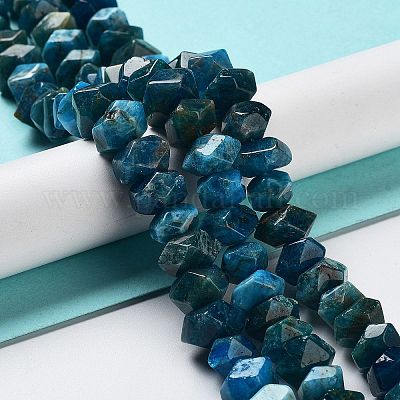 Chapelets de perles en apatite naturelle&nbsp;G-D091-A09-1