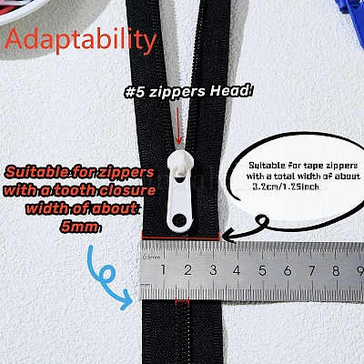 Пластиковая застежка-молния&nbsp;KY-FG0001-06-1