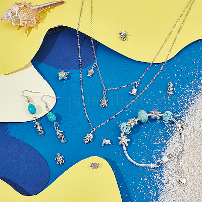 120шт 6 стильные бусины из сплава в тибетском стиле TIBEB-PH0004-92-1