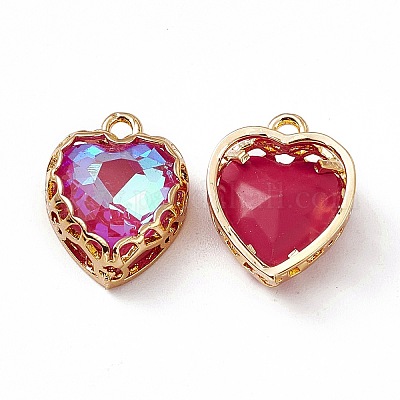 Сердце k9 стеклянные подвески GLAA-A005-37G-1