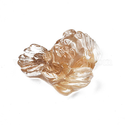 Двухцветные кабошоны из прозрачной смолы CRES-S302-42B-1