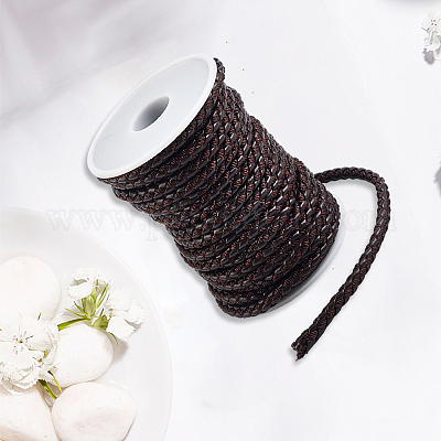 10 м круглый плетеный шнур из искусственной кожи&nbsp;LC-GF0001-13C-1