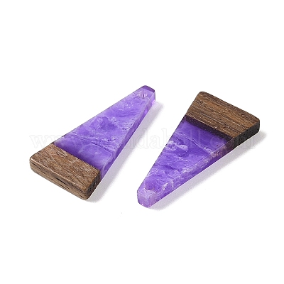 Подвески из смолы и дерева WOOD-F015-03E-1