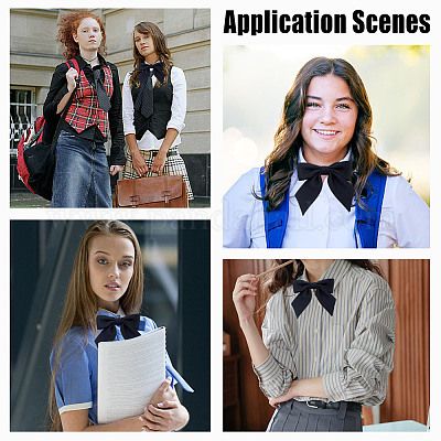 Галстуки с бантом из полиэстера AJEW-WH0678-55A-1