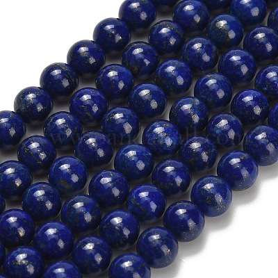 Natürlicher Lapislazuli Perlenstränge&nbsp;G-L642-B05-6mm-1