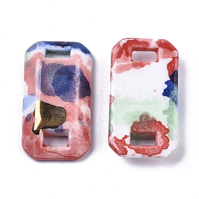 Соединители звеньев фарфора ручной работы PORC-S501-034C-1