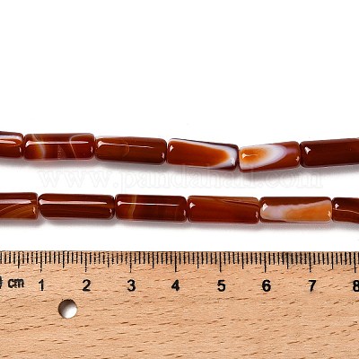 Окрашенные естественный агат бисер пряди G-G203-01D-1