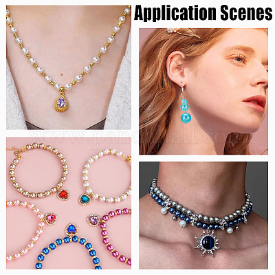 215 шт 80 г бусины из АБС-пластика имитация жемчуга KY-HY0001-19C-1