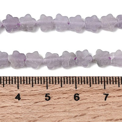 Натуральный лепидолит / пурпурный слюдяный камень бисер пряди G-B138-C18-01-1