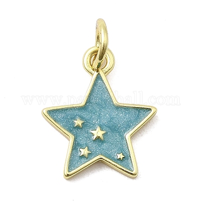 Латунь эмаль подвески KK-P338-13G-03-1