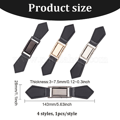 4 комплект пряжек из искусственной кожи 4 цветов FIND-FG0002-29-1