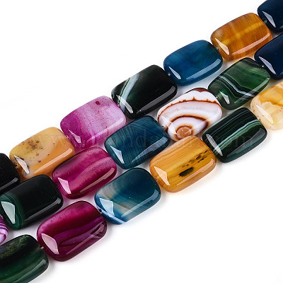 Природный агат бисер нитей G-N356-03A-13-1