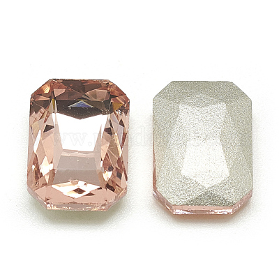 Заостренные заднее стекло горный хрусталь кабошоны RGLA-T079-6x8mm-08-1