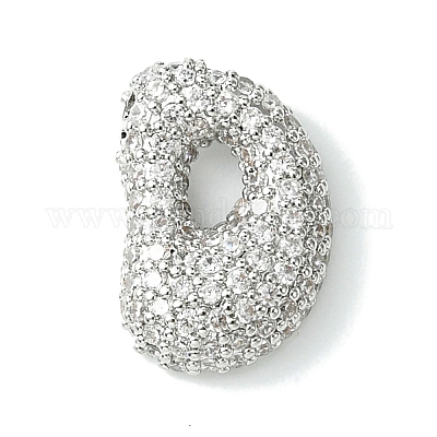 Подвески из латуни с покрытием из прозрачного кубического циркония KK-S378-01P-D-1