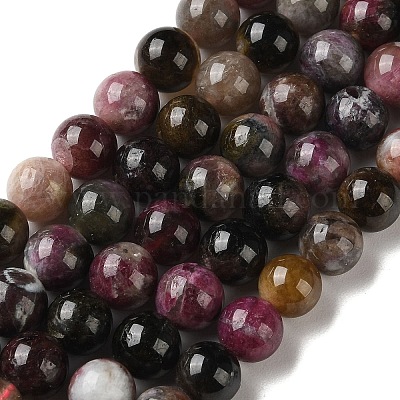 Натуральный турмалин бисер нитей G-L637-A01-8mm-1