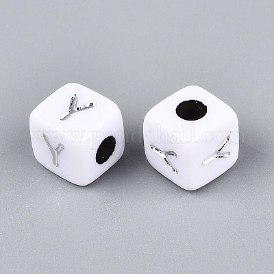 Непрозрачные акриловые бусины SACR-T035-03Y-1