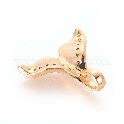 Латунные микро проложить кубического циркония подвески X-KK-P157-16G-NF-1