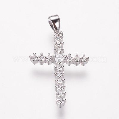 Латунные микро проложить кубического циркония подвески ZIRC-E108-10P-NR-1