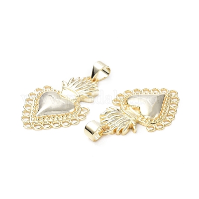 Экологически чистые подвески из латуни с гальваническим покрытием KK-F845-37G-1