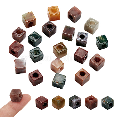 20 шт. натуральный индийский агат драгоценный камень европейские бусины G-NB0005-89A-1