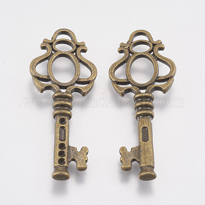 Сеттинги тибетского стиля для плоского кулона и кабошона TIBEB-23250-AB-NR-1