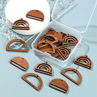 18шт 3 стильные подвески из орехового дерева WOOD-LS0001-43-1