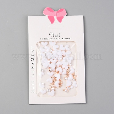 Сердце пластик кабошон гвоздь MRMJ-I001-04B-RG-1