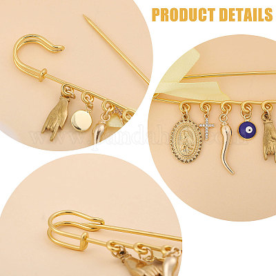 2 шт. броши-подвески из сплава JEWB-CA00010-1