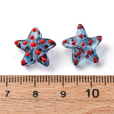 Бусы лэмпворк ручной работы LAMP-I027-09J-1