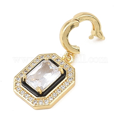 Латунные микро проложить кубического циркония подвески KK-K413-08G-1