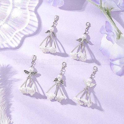 5 шт. подвеска из искусственного жемчуга из АБС-пластика HJEW-JM03629-1