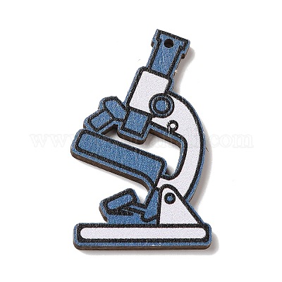 Подвески из дерева с цветной печатью WOOD-S062-02F-1