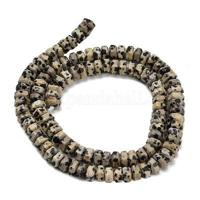 Природные яшмы далматин бисер нитей&nbsp;G-G317-A16-3x6mm-1