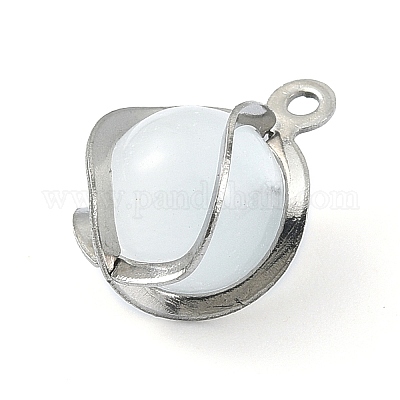 Подвески из нержавеющей стали 304 «кошачий глаз» STAS-Q320-01B-P-1