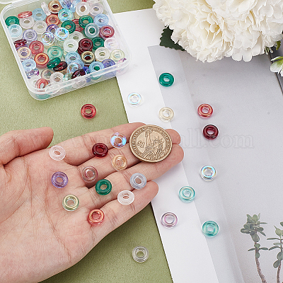 110 шт. Европейские бусины лэмпворк 11-х цветов LAMP-GA0001-19-1