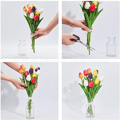 Искусственный тюльпан из искусственной кожи DIY-GA0001-24-1