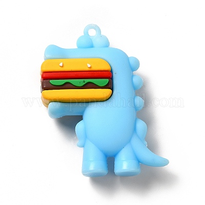 Динозавр с подвесками из пвх в форме гамбургера&nbsp;LS-KY-E012-03D-1