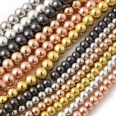 Стеклянные бусины с гальваническим покрытием  EGLA-F166-01A-1