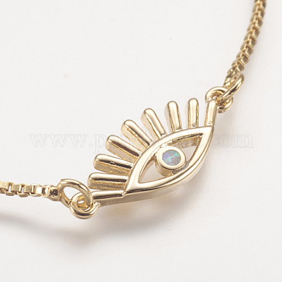 Регулируемые латунные браслеты Боло BJEW-I240-06G-1