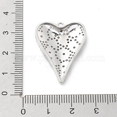 Латунные микропаве прозрачные подвески с фианитом KK-L228-43B-P-1