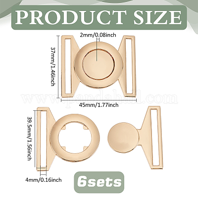 6 комплект боковых пряжек из цинкового сплава FIND-BC0013-98A-1