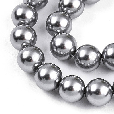 Выпечка из окрашенного перламутрового стекла жемчужные бусинки HY-N002-8mm-A01-1