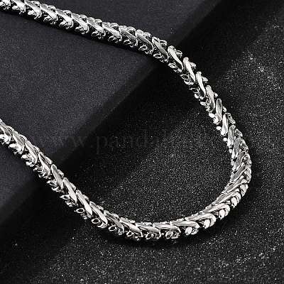 5 мм цепочка из нержавеющей стали 304 пшеничного цвета для мужчин STAS-V011-02P-1