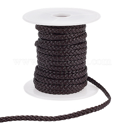 Плетеный шнур из микрофибры и искусственной кожи&nbsp;OCOR-WH0101-29B-1