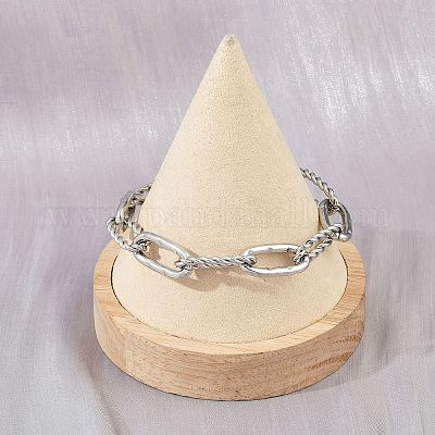 Браслеты-цепочки из нержавеющей стали 304 для женщин и мужчин BJEW-Z143-24P-1