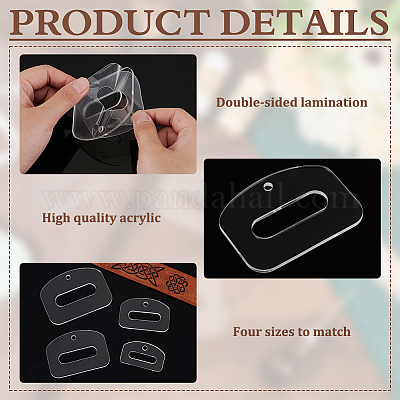 Шаблоны для стежки акриловых канавочных поясов DIY-BC0013-99-1